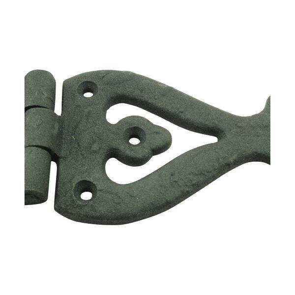 Black Door Strap Hinge 5 3/8" L Victorian Style Flush Door Hinges with